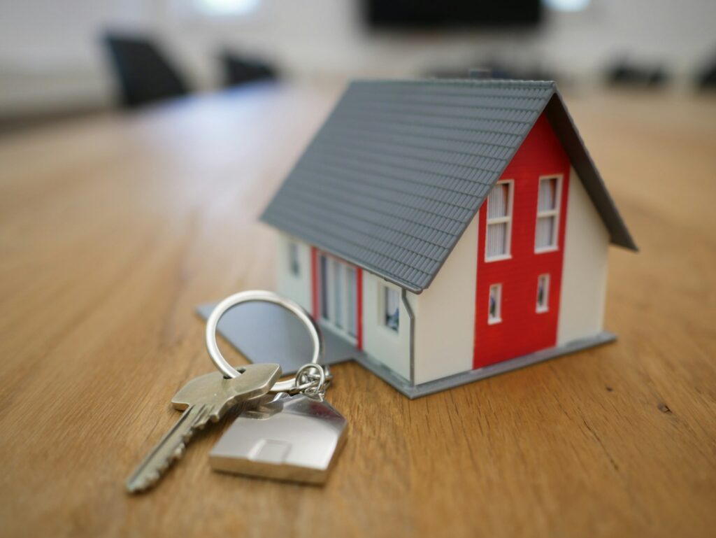 Keys changing hands on a closed property deal